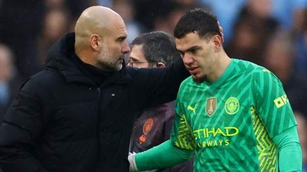 Ederson: Manchester City goalkeeper set to miss up to four weeks with muscle injury