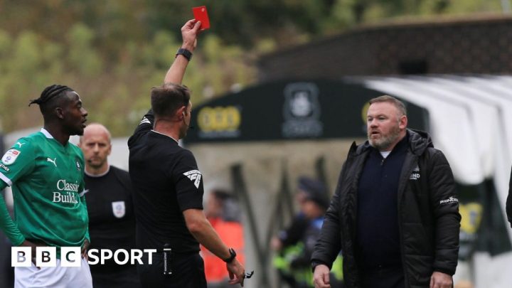 Wayne Rooney red card: Plymouth Argyle head coach’s ‘passion’ spilled over