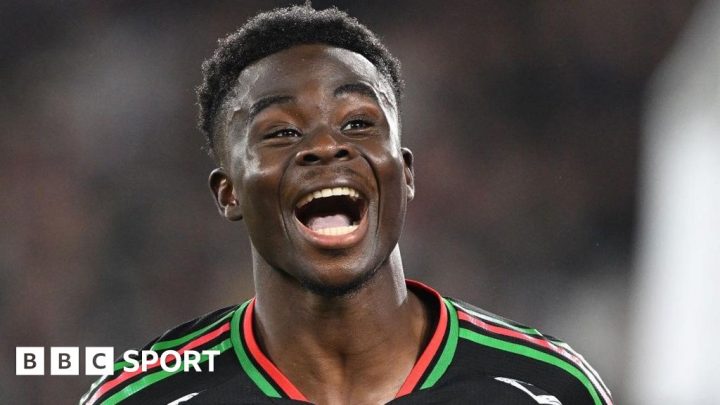 Bukayo Saka: Arsenal winger seeking to emulate Cristiano Ronaldo would be ‘positive thing’, says Mikel Arteta