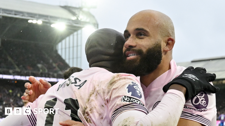 Bryan Mbeumo’s penalty: Yoane Wissa celebrates before Brentford goal