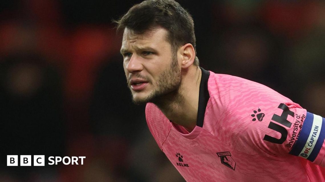 Daniel Bachmann: Ankle ligament injury sidelines Watford goalkeeper