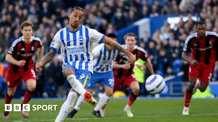Brighton 2-1 Fulham: Brighton snatch late win over Fulham with Joao Pedro penalty