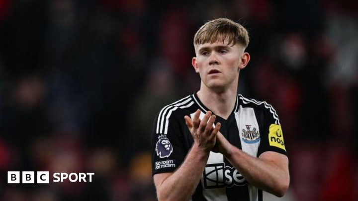 Lewis Hall: Newcastle defender to miss remainder of season with foot injury