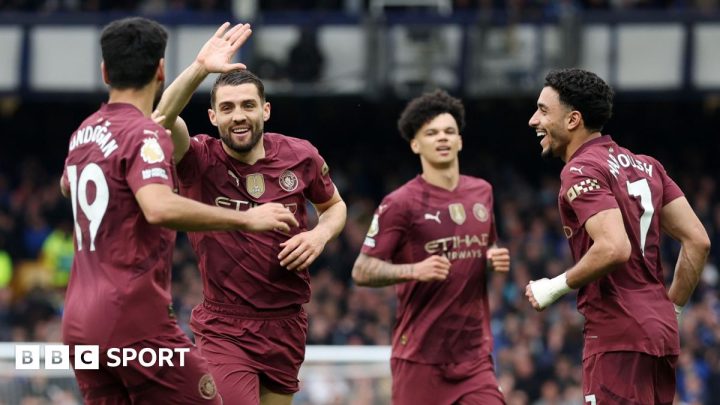 Everton 0-2 Man City: Nico O’Reilly and Mateo Kovacic score