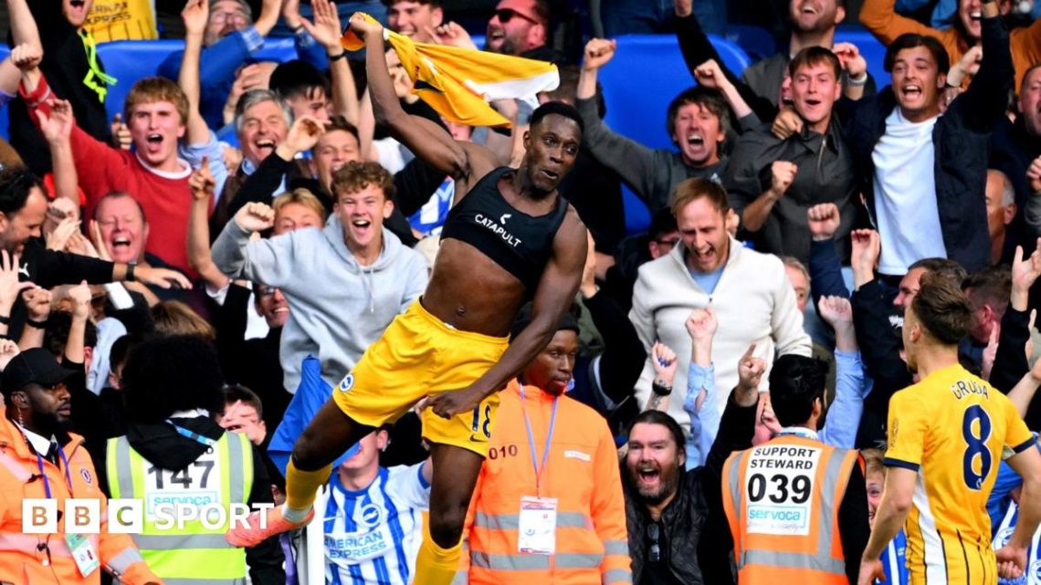 Chelsea 1-3 Brighton & Hove Albion: Danny Welbeck scores two as visitors fight back to beat 10 men Chelsea 1-3 Brighton & Hove Albion: Danny Welbeck scores two as visitors fight back to beat 10 men