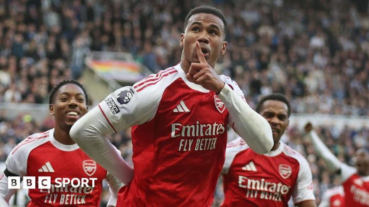 Newcastle 1-2 Arsenal: Gabriel scores late winner as Gunners go second