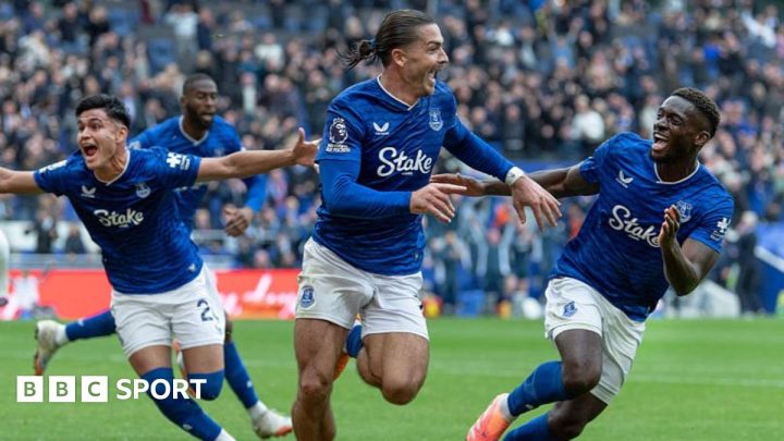 Everton 2-1 Crystal Palace: Grealish 93rd-minute winner ends Palace unbeaten run
