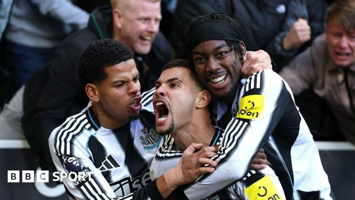 Newcastle 2-1 Brighton: ‘Talisman’ Bruno Guimaraes earns ‘big’ Magpies win