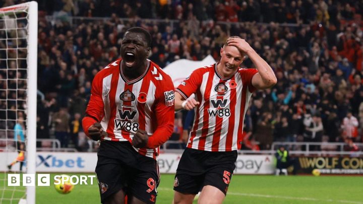 Sunderland 2-2 Arsenal: Brian Brobbey scores dramatic late equaliser