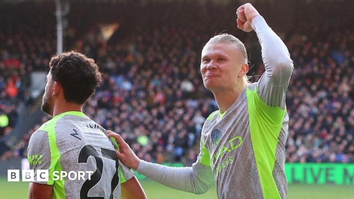 Haaland scores two to give Man City win at Palace Haaland scores two to give Man City win at Palace