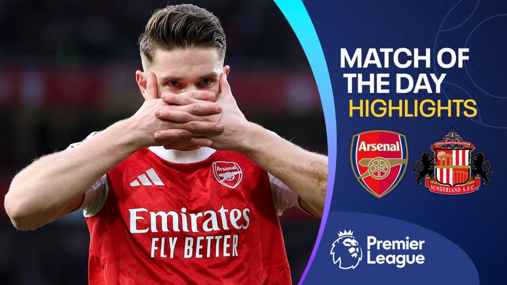 Gyokeres scores twice as Arsenal beat Sunderland. Video, 00:08:08Gyokeres scores twice as Arsenal beat Sunderland Gyokeres scores twice as Arsenal beat Sunderland. Video, 00:08:08Gyokeres scores twice as Arsenal beat Sunderland