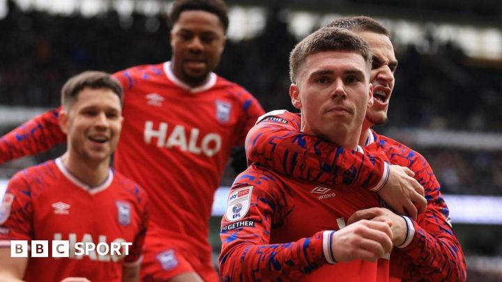 Derby County 1-2 Ipswich Town: Leif Davis heads winner at Pride Park
