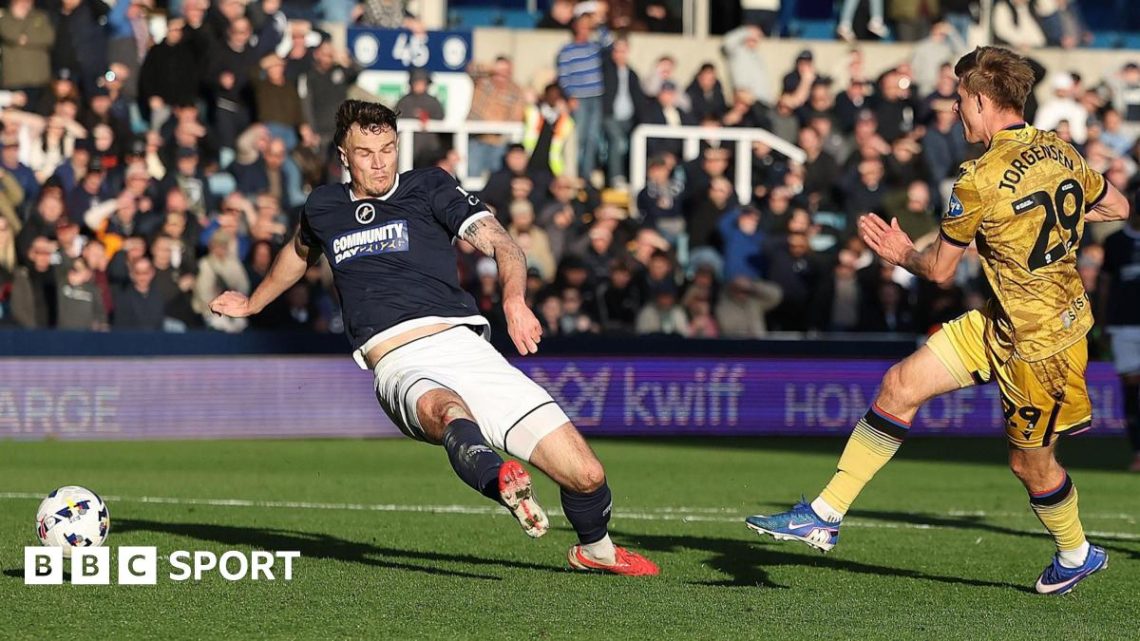 Millwall 1-2 Blackburn: Jorgensen double helps Rovers beat 10-man Lions