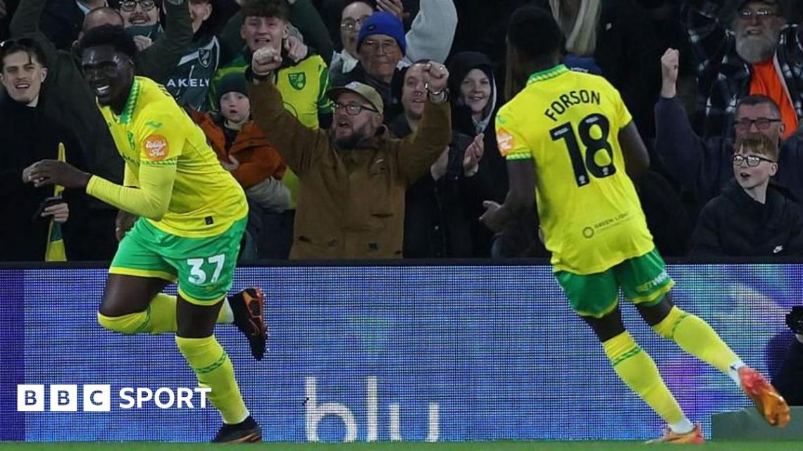 Norwich City 2-1 Derby County: Liam Gibbs bags winner for Norwich Norwich City 2-1 Derby County: Liam Gibbs bags winner for Norwich