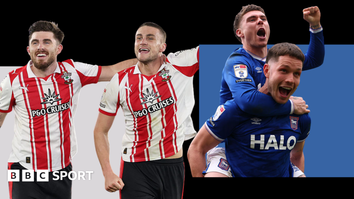 Southampton and Ipswich Town prepare for automatic promotion showdown Southampton and Ipswich Town prepare for automatic promotion showdown