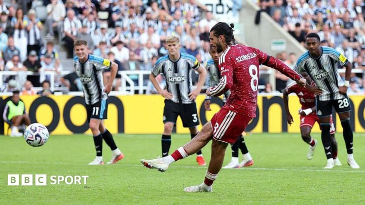 Late Szoboszlai penalty rescues point for Liverpool at Newcastle
