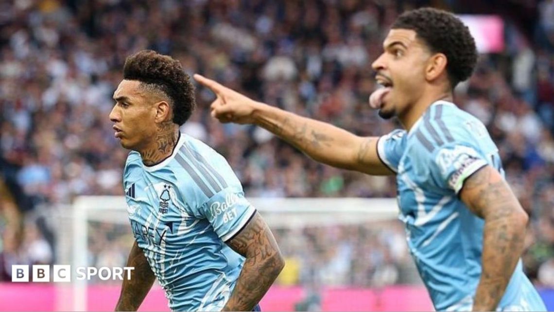 Villa 1-2 Nottingham Forest. Unai Emery’s side remain winless after Forest defeat