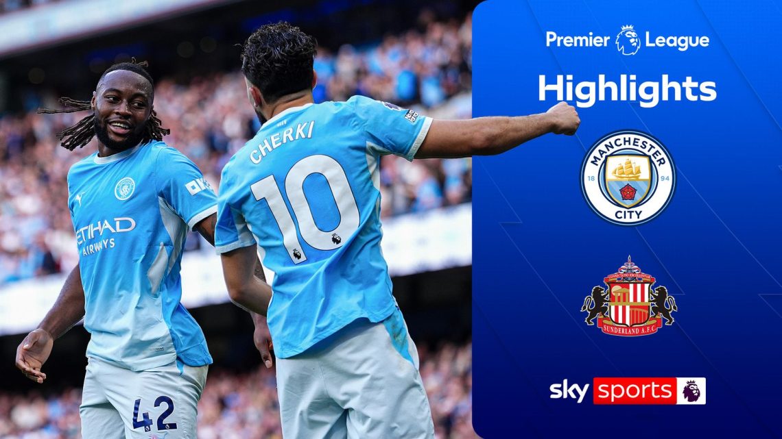 Man City go top after winning EIGHT-goal thriller against Sunderland Man City go top after winning EIGHT-goal thriller against Sunderland