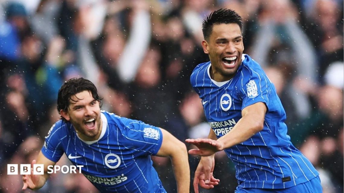 Gomez scores stunning goal as Brighton thrash Palace
