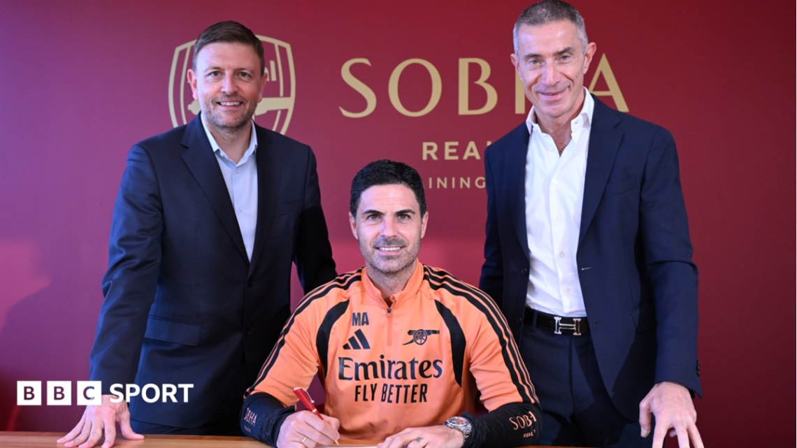 Mikel Arteta: Arsenal boss signs new contract until 2030